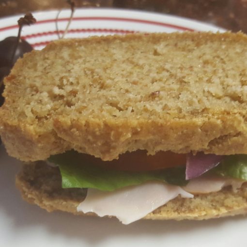 Paleo sandwich using the bread