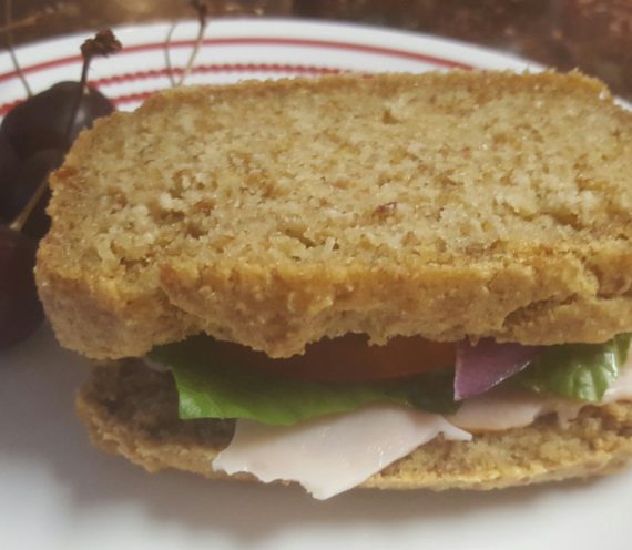 Paleo sandwich using the bread