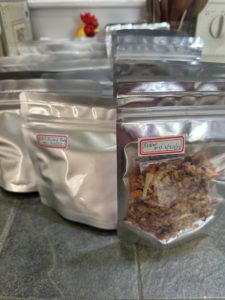 freeze dried bbq pulled pork and slaw