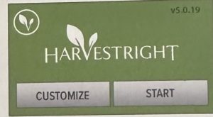 Harvest Right start screen