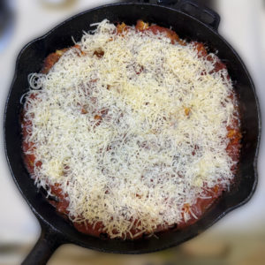 chicken with parmesan cheese added