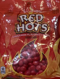 bag of Red Hots candies