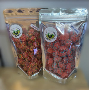 Nerds Gummy Clusters freeze dried and packaged up